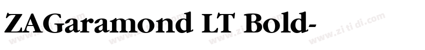 ZAGaramond LT Bold字体转换